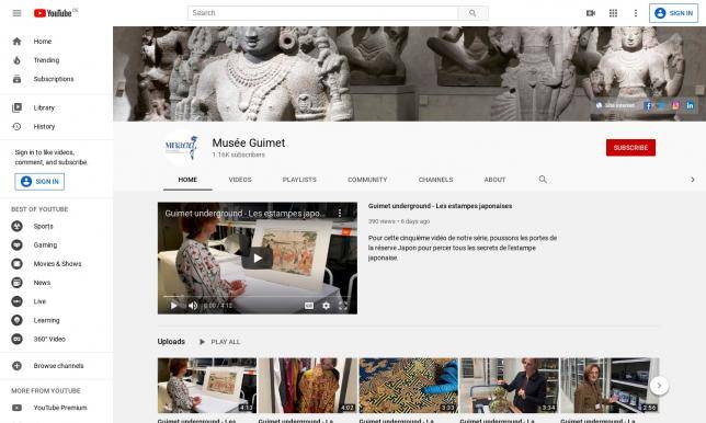 Le musée Guimet sur Youtube Le musée Guimet sur Youtube