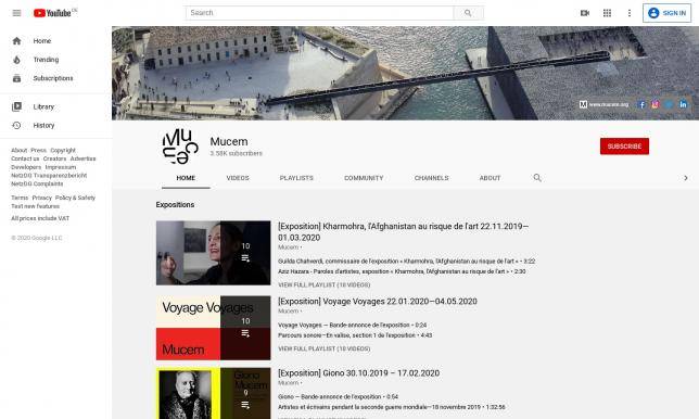 Le Mucem sur Youtube Le Mucem sur Youtube