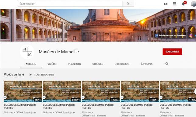 Les musées de Marseille sur Youtube Chaîne Youtube