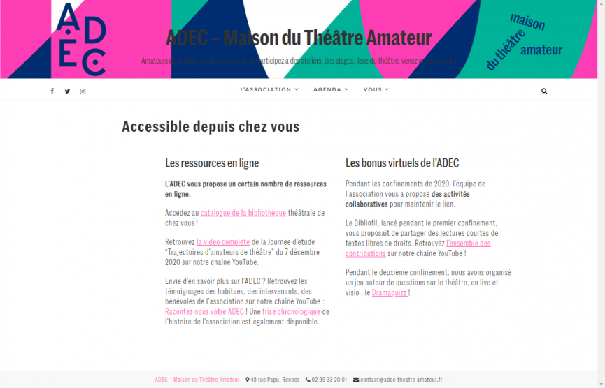 Adhec Maison du theatre amateur
